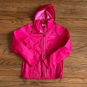 Columbia Hooded Zip Up Windbreaker